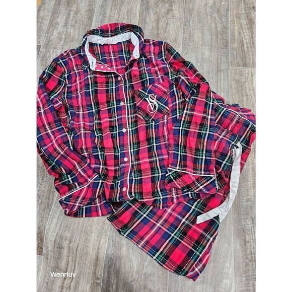 Victoria Secrets Intimate Sleepwear "The Dreamer"  Flannel Pajamas - Picture 1 of 3